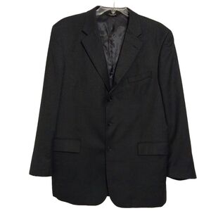 🔵BOGO FREE🔵 Jos A. Bank Three Button Gray Wool Suit Coat Sz 46L